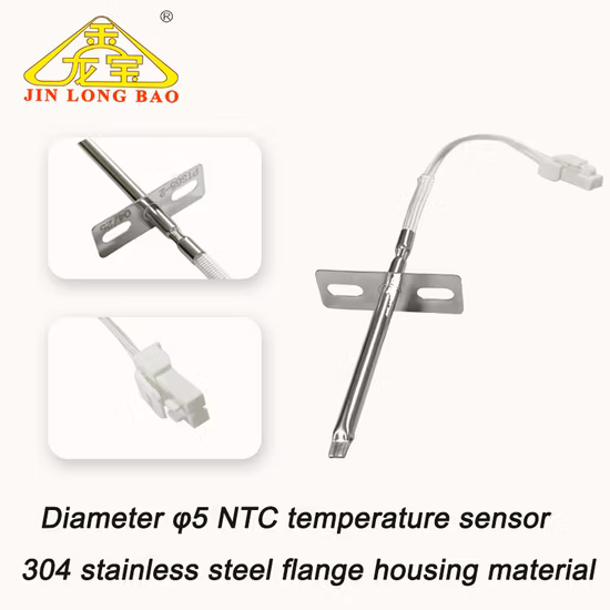 Flange Shape Freezers High Temperature Ntc Temperature Sensor for Microwave Oven